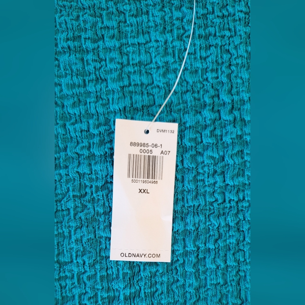 NWT Old Navy Turquoise Blue Boxy Ribbed Tank Top XXL - Picture 5 of 5